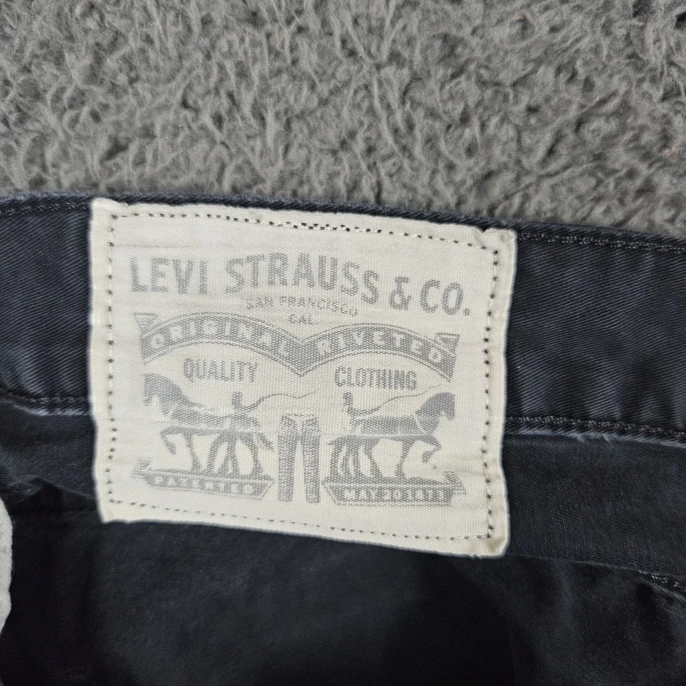 Levi Strauss Co‎ Pants Mens 34x32 Dark Gray Chino Button Closure Classic Utility